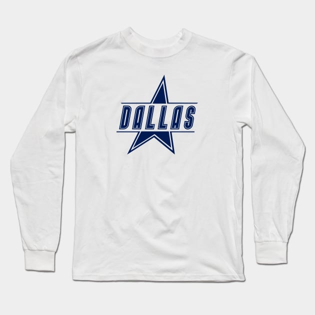 Dallas Football Team Color Long Sleeve T-Shirt by Toogoo